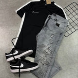 Kit Completo NK Academy com Jeans, Camisa e Tênis