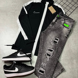 Kit Completo NK Academy 23 com Jaqueta, Jeans e Tênis