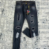 Calça Jeans Jogador com Rasgos