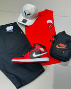 Combo NK, Kit NK, 1 Tênis Air Jordan, 1 Bag e 1 Boné NK