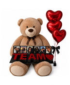 PRESENTE DIA DOS NAMORADOS URSO + BOX TE AMO COM FOTOS DO CASAL