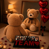 PRESENTE DIA DOS NAMORADOS URSO + BOX TE AMO COM FOTOS DO CASAL